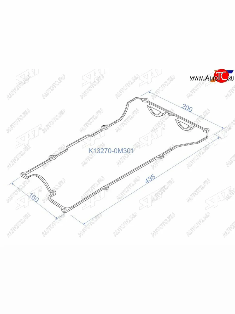 Прокладка клапанной крышки NS GA13DE, GA15DE, 91- B14N15, Y10 SAT K13270-0M301  в Керчи Республика Крым