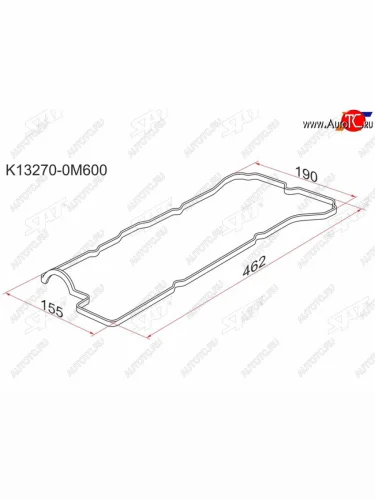 Прокладка клапанной крышки NS GA16DE, 94- B14B15, N15 SAT K13270-0M600