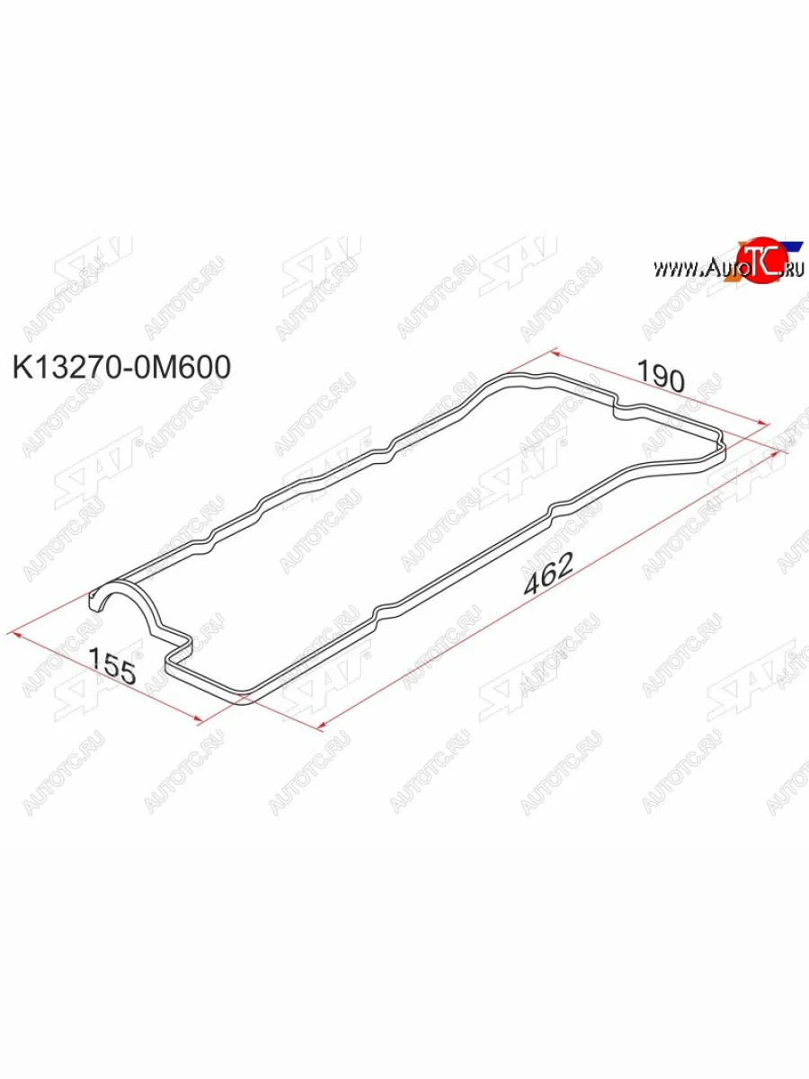 Прокладка клапанной крышки NS GA16DE, 94- B14B15, N15 SAT K13270-0M600  в Керчи Республика Крым