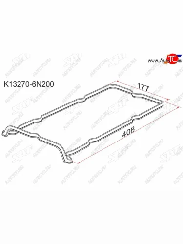 Прокладка клапанной крышки NS QR20DD, QR25DD, 00- G10P12 SAT K13270-6N200