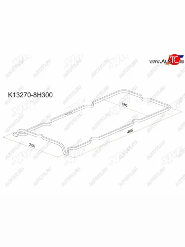 Прокладка клапанной крышки NS QR20DE, QR25DE, 00-Y11P12U30J31T30Z50 SAT K13270-8H300