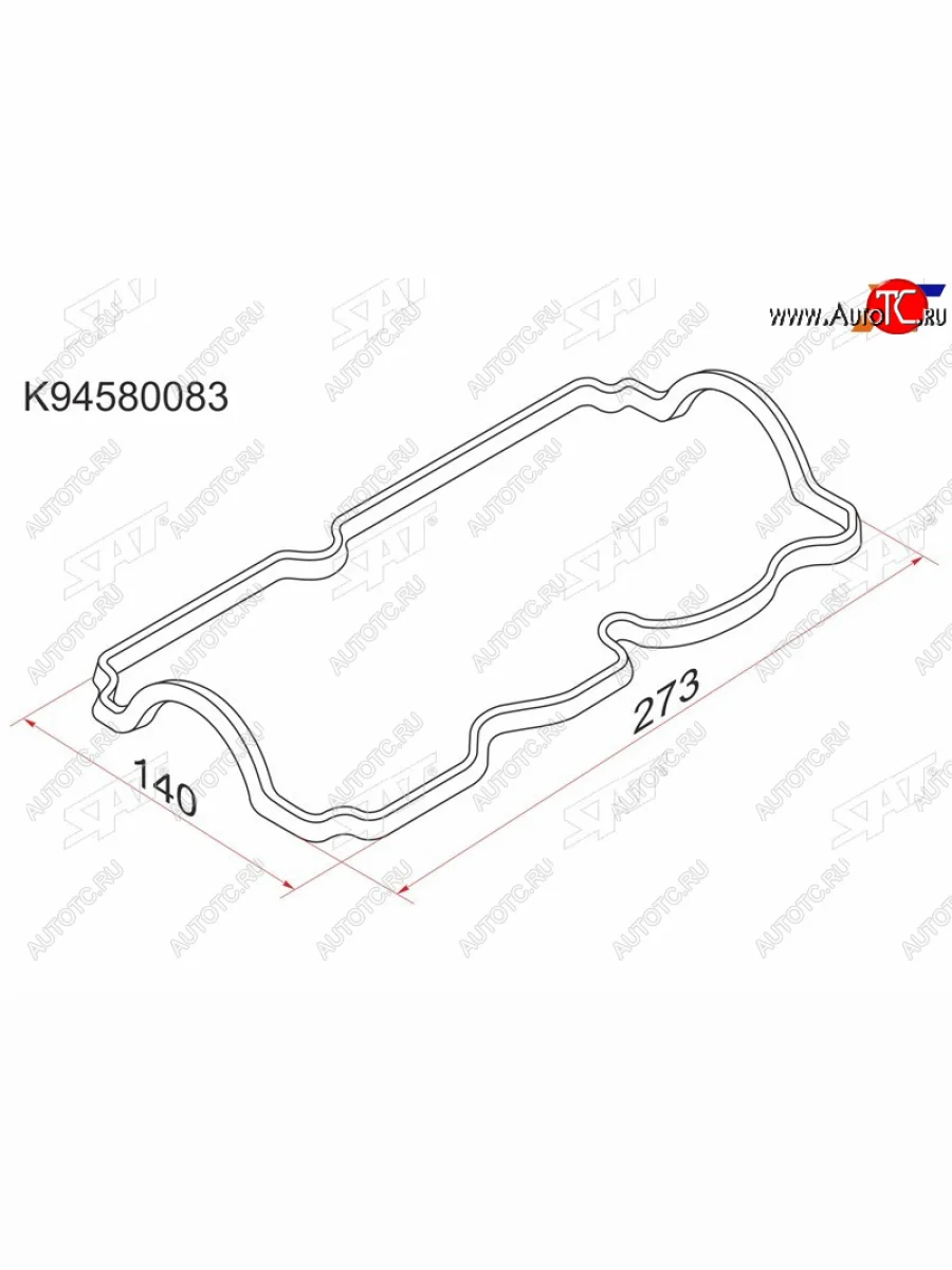 Прокладка клапанной крышки DW MatizTico 0.8 (F8CV) 98-, CH Spark 0.8 05- SAT K94580083  в Керчи Республика Крым