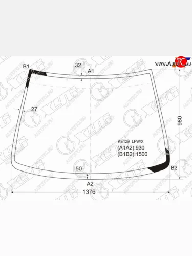 Стекло лобовое Toyota Corolla Spacio (E110) 97-01 XYG KE129 LFW/X