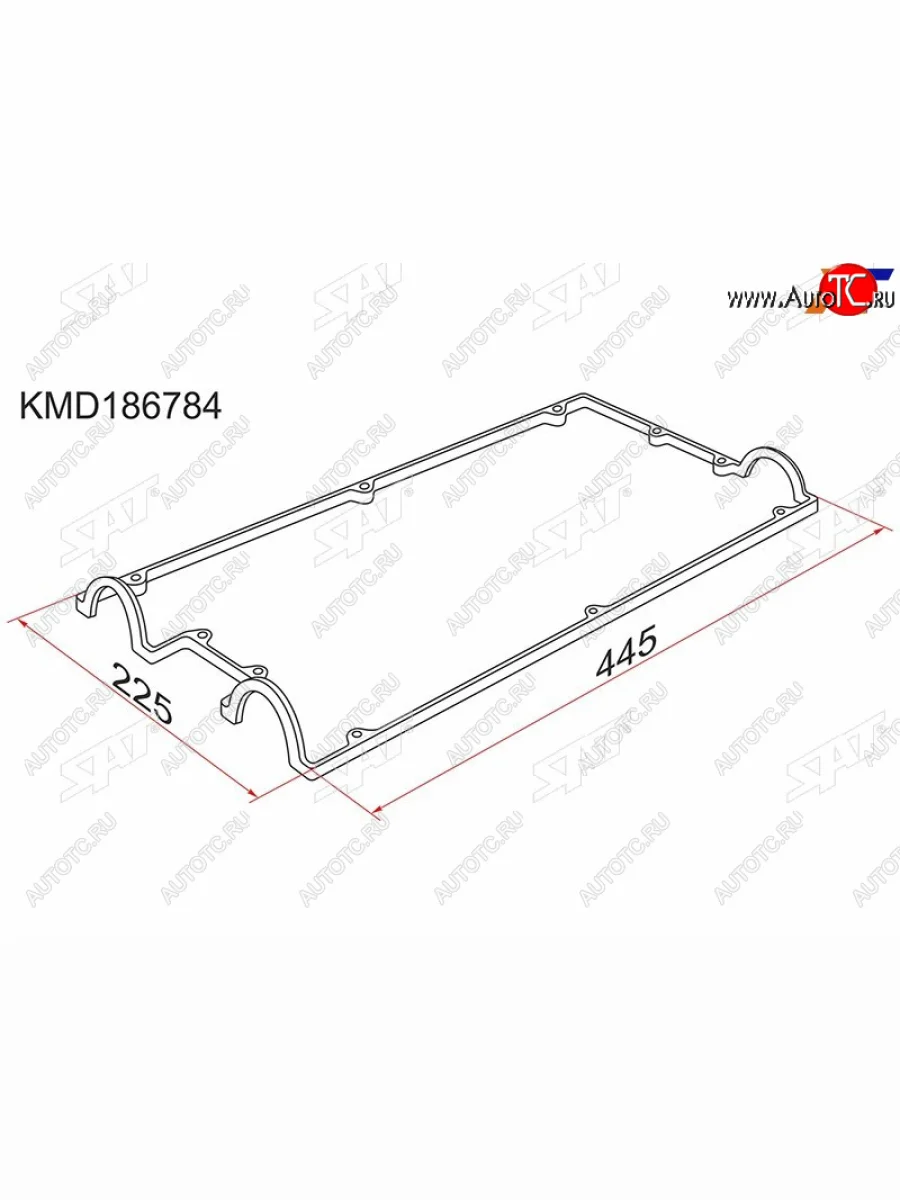 Прокладка клапанной крышки MMC 4G63 DOHC 91- SAT KMD186784  в Керчи Республика Крым