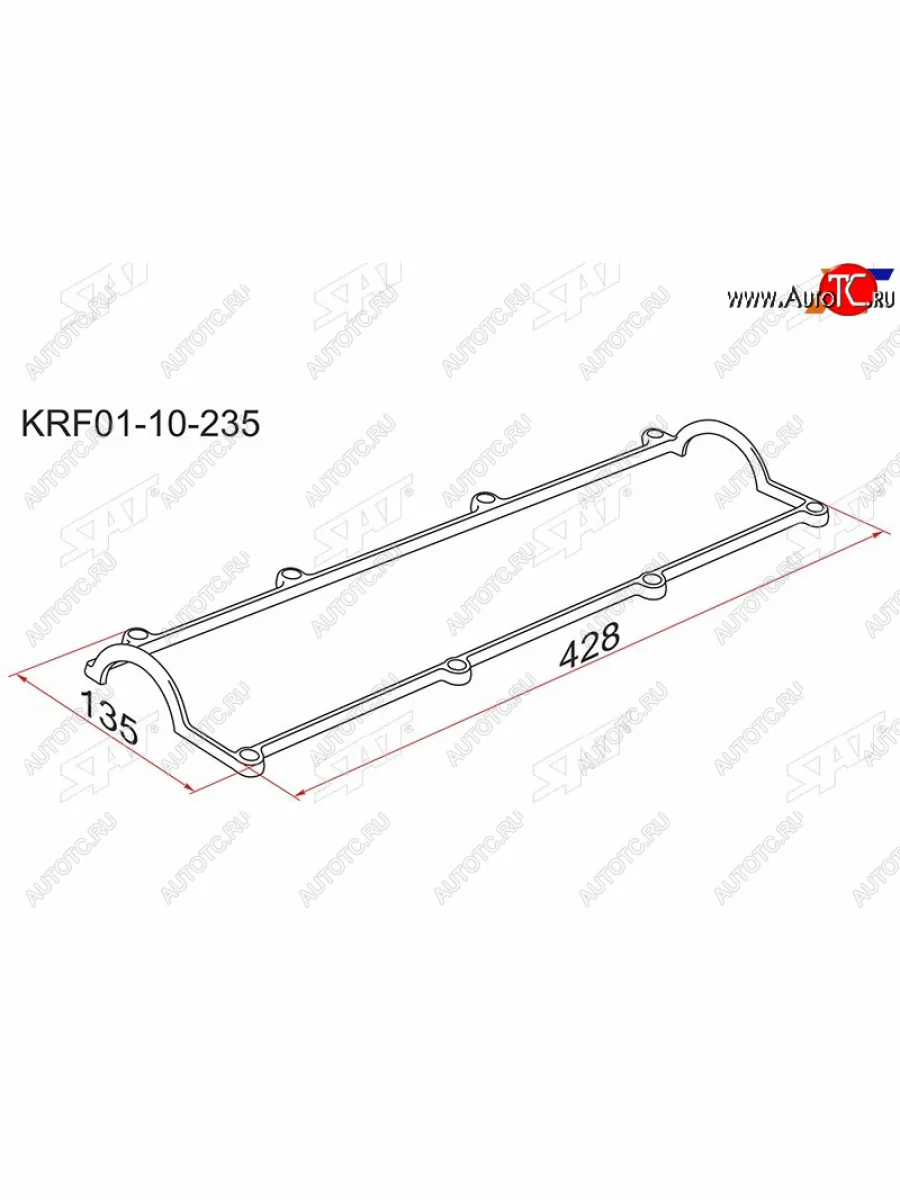 Прокладка клапанной крышки MZ R2, RF SAT KRF01-10-235  в Керчи Республика Крым