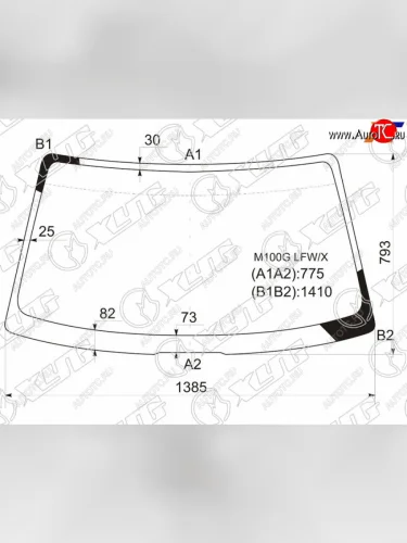 Стекло лобовое Daihatsu Sirion 98-04  Storia 98-04  Toyota Duet 98-04 XYG M100G LFW/X