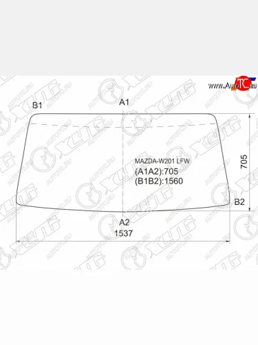Стекло лобовое Mazda Titan 89-00 XYG MAZDA-W201 LFW