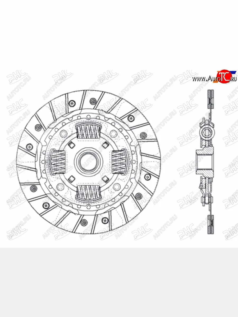 Диск сцепления MAZDA 3 1.3-1.6 04-09                                                                 PHC MZ-40  в Самаре Самарской области