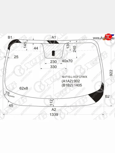 Стекло лобовое Nissan Juke 10-20 XYG NI-F15-L-VCP LFW/X