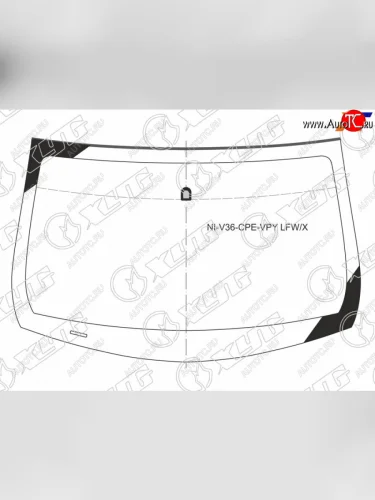 Стекло лобовое (Молдинг 2D CPE) Infiniti G37 08-14  Nissan Skyline 06-15 XYG NI-V36-CPE-VPY LFW/X