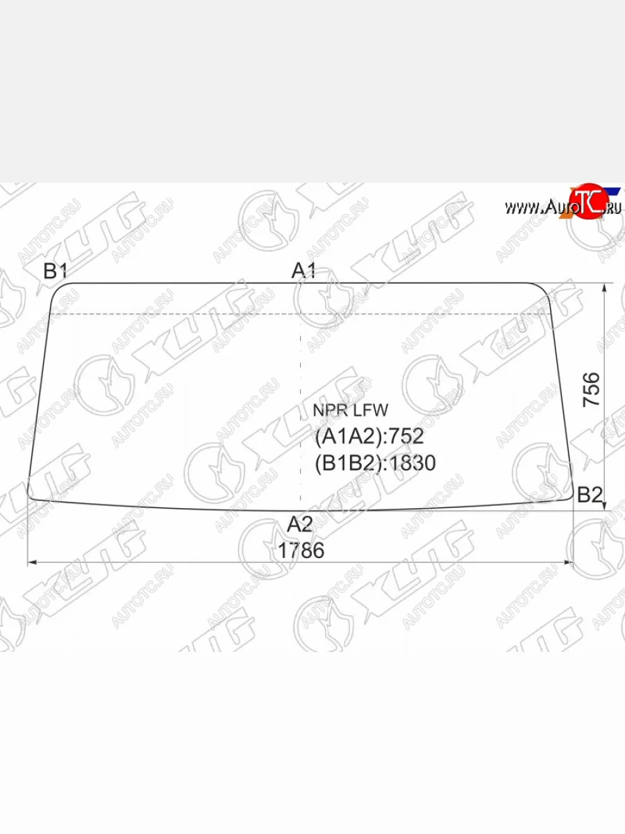 Стекло лобовое Isuzu ELF NPRNQR 84-93  BAW Fenix 1065 07-11 XYG NPR LFW  в Воронеже Воронежской области