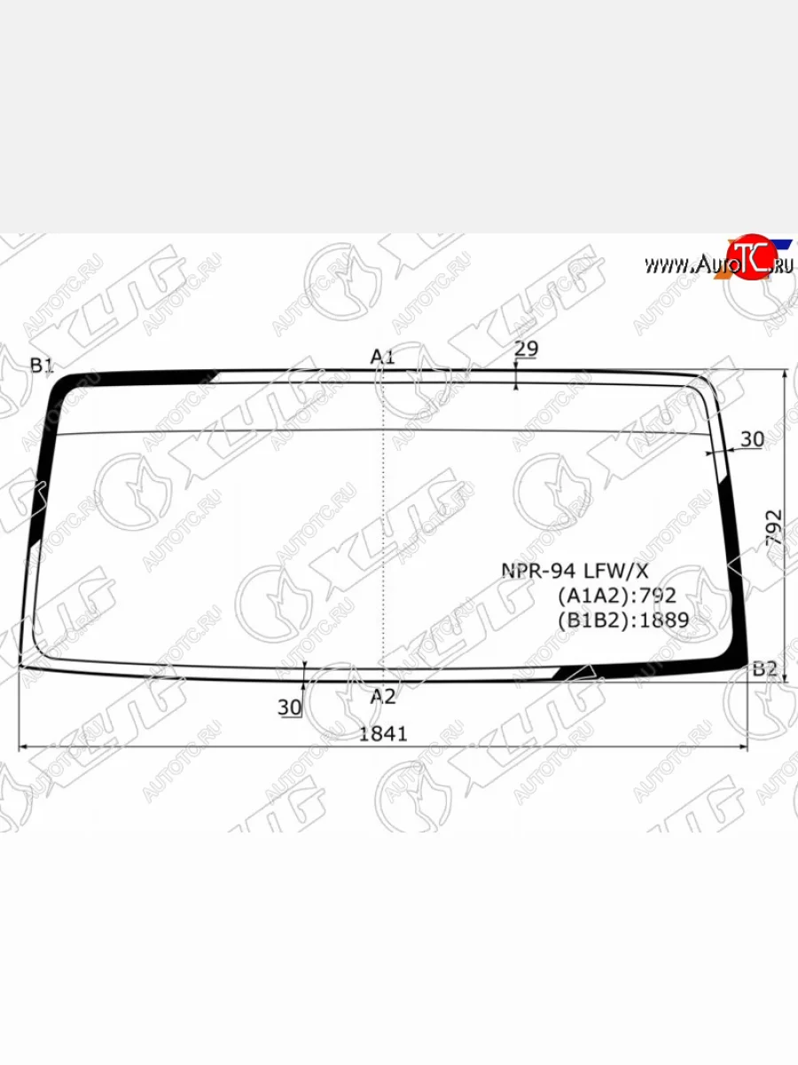 Стекло лобовое (Сборка Россия ЕВРО 3) Isuzu ELF NPRNQR 93-12  FAW CA1051 05-19  JAC HFC 1045 05- XYG NPR-94 LFW/X  в Керчи Республика Крым