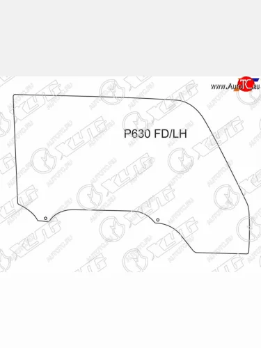 Стекло боковое опускное (Спереди Слева Цвет зеленый) Mazda Titan 89-00 XYG P630 FD/LH