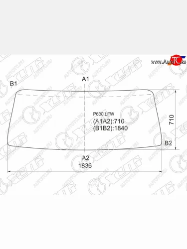 Стекло лобовое Mazda T3500 89-00  T4000 89-00  T4600 89-00  Titan 89-00 XYG P630 LFW