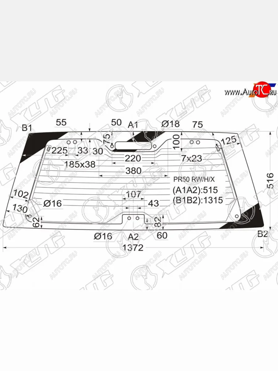 Стекло заднее (Цвет зеленый Обогрев) Nissan Terrano 95-02  Infiniti QX4 96-03  Nissan Pathfinder XYG PR50 RW/H/X  в Воронеже Воронежской области