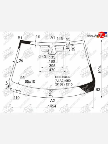 Стекло лобовое + дд RENAULT MEGANE II 3/4/5D SED/HBK/WGN 02-08 KMK RENT0030, rent0030 KMK RENT0030