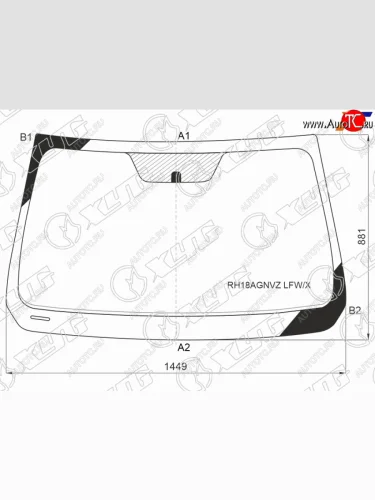 Стекло лобовое Geely Atlas 16-22 XYG RH18AGNVZ LFW/X