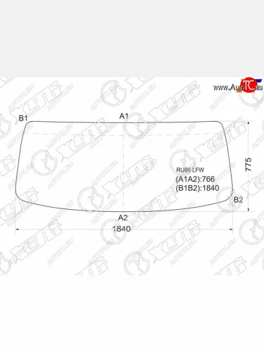 Стекло лобовое Hino 300 07-  Dutro 02-11  Toyota Dyna 99-11  ToyoAce 99-16 XYG RU86 LFW