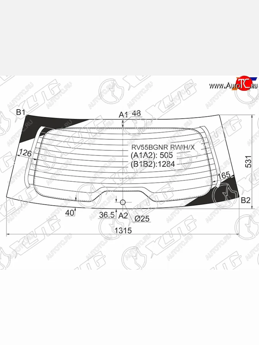 Стекло заднее (Цвет зеленый Обогрев) Lifan X60 12-22 XYG RV55BGNR RW/H/X  в Воронеже Воронежской области