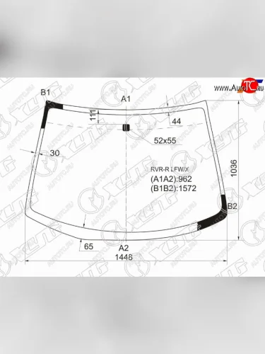 Стекло лобовое Mitsubishi RVR 97-02  Space Runner 99-02 XYG RVR-R LFW/X