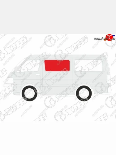 Стекло боковое опускное (Сзади Слева Цвет зеленый) Honda Stepwgn 01-05 XYG S7S RD/LH/X