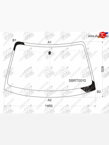 Стекло лобовое SUBARU IMPREZA 5D WGN 00-07                                                           KMK SBRT0010