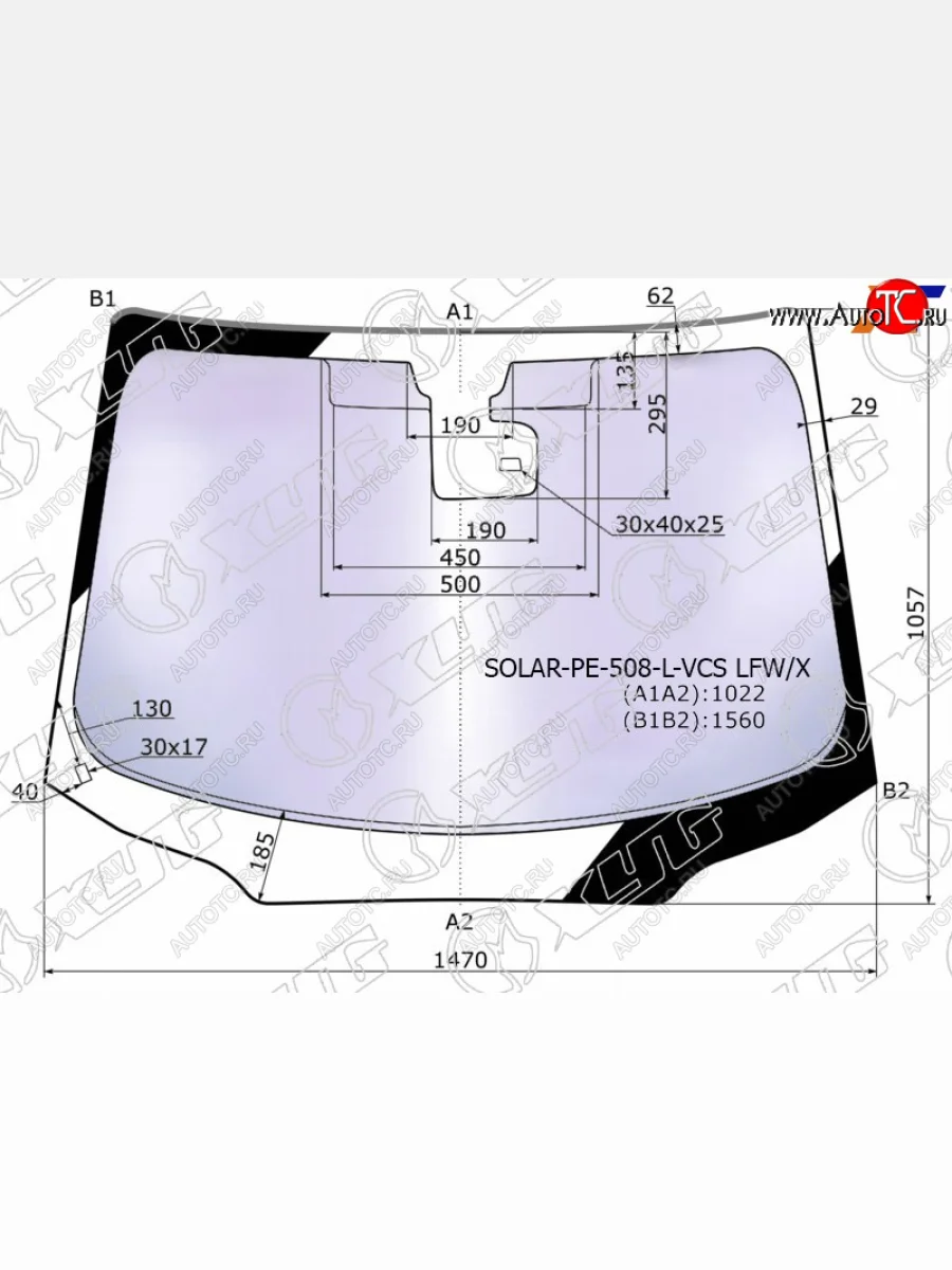 Стекло лобовое (Атермальное Датчик дождя Молдинг) Peugeot 508 10-18 XYG SOLAR-PE-508-L-VCS LFW/X  в Воронеже Воронежской области