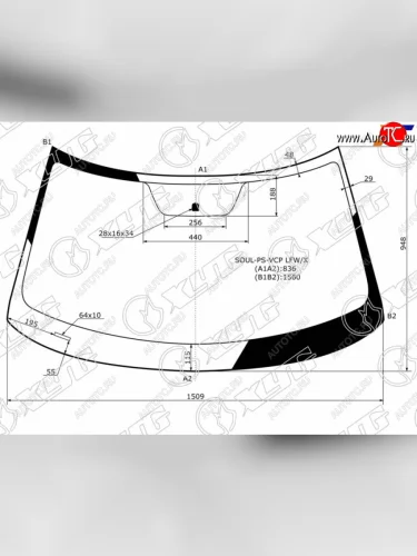 Стекло лобовое Kia Soul 13-19 XYG SOUL-PS-VCP LFW/X