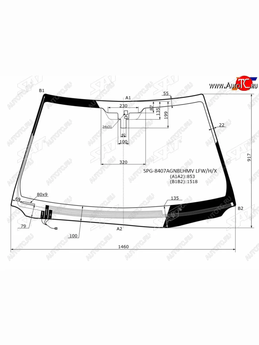 Стекло лобовое (Обогрев щеток Датчик дождя) Lexus GS 11-20  GS F 15- SAT SPG-8407AGNBLHMV LFW/H/X  в Керчи Республика Крым