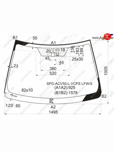 Стекло лобовое + дд TOYOTA CAMRY ACV50 11-18 SAT SPG-ACV50-L-VCPS LFW/X, spgacv50lvcpslfwx SAT SPG-ACV50-L-VCPS LFW/X