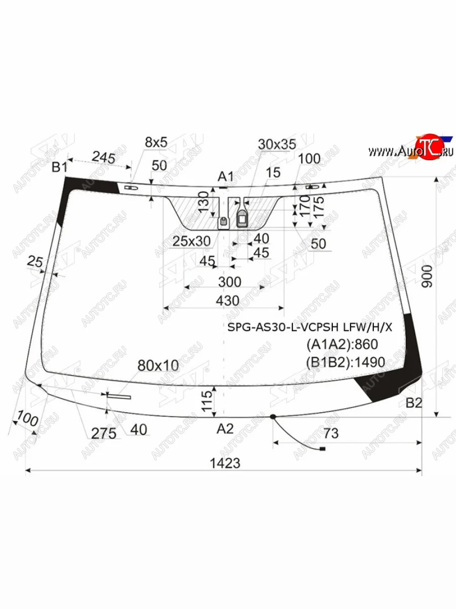 Стекло лобовое с обогревом щеток + дд TOYOTA RAV4 #CA3# 05-12                                        SAT SPG-AS30-L-VCPSH LFW/H/X  в Воронеже Воронежской области