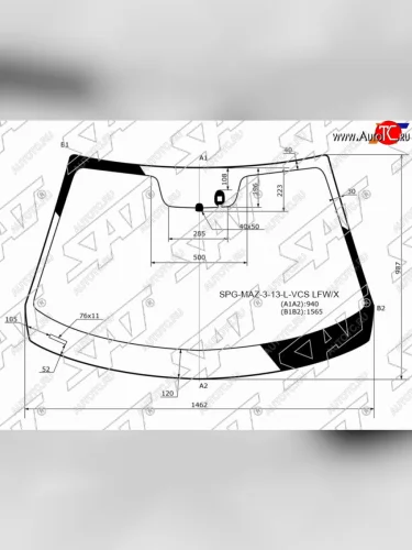 Стекло лобовое + дд MAZDA 3 45D 13-17                                                               SAT SPG-MAZ-3-13-L-VCS LFW/X
