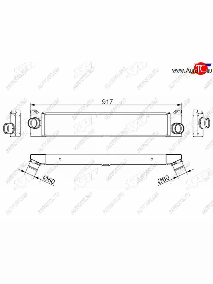 Интеркулер CITROEN JUMPER 06FIAT DUCATO 06-PEUGEOT BOXER 06- SAT ST-0384K1  в Самаре Самарской области