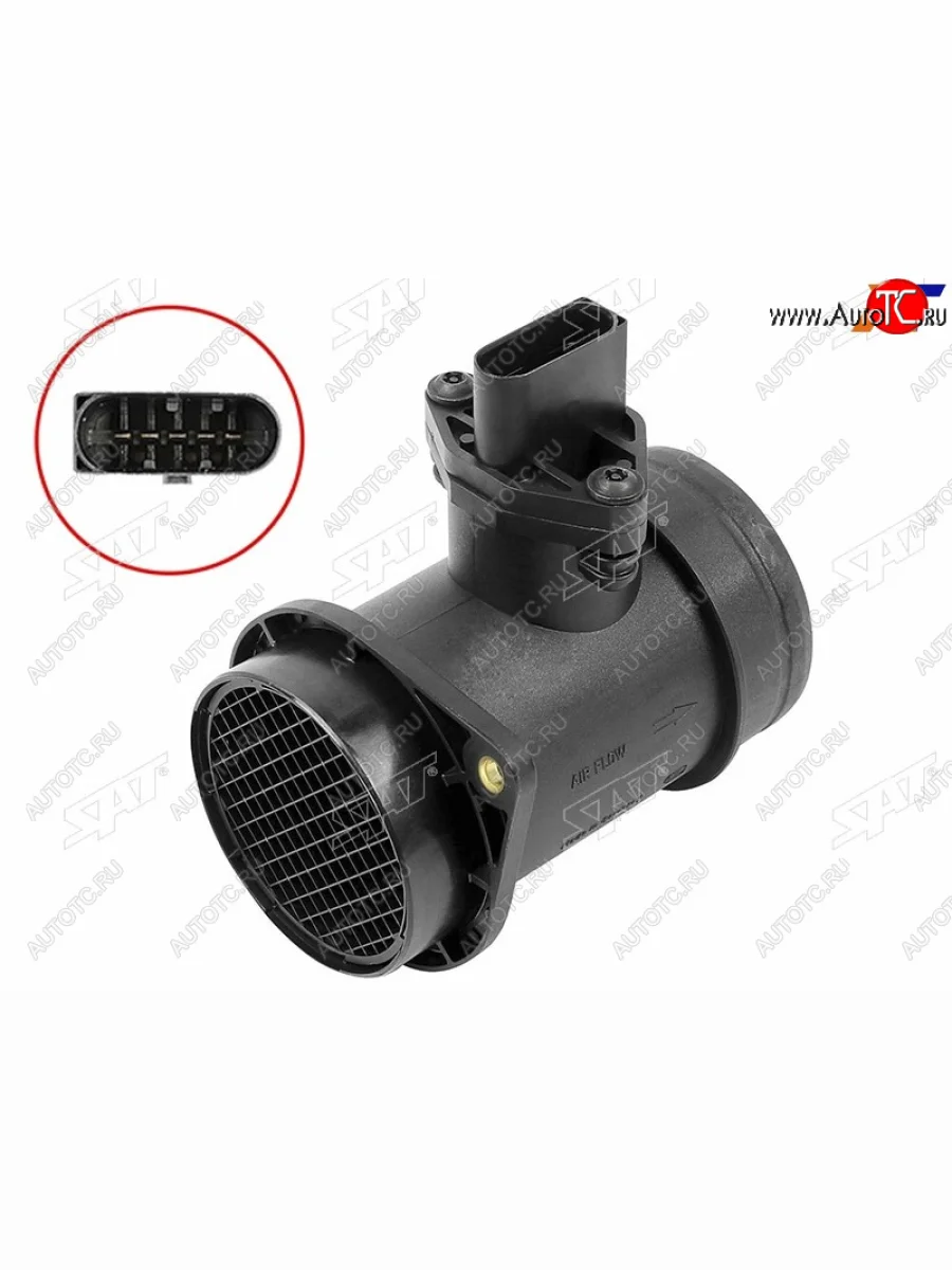 Датчик расхода воздуха 1.8T AWTAWM AUDI A6 02-05Superb 02-08Passat 01-05 SAT ST-06A 906 461 NX  в Самаре Самарской области