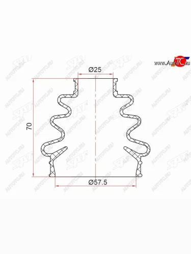 Пыльник шрус наружный зад  BMW X5 E53 00-06 M54M57M62 5-SERIES E39 96-03 M62M51M57 7-SERIES 94 SAT ST-105-0009