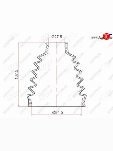 Пыльник шрус наружный NISSAN NAVARA 05-15 YD25DDTI SAT ST-105-0011