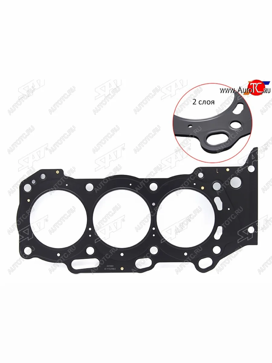 Прокладка ГБЦ TOYOTALEXUS 2GRFE2GRFSE2GRFXE 05- LH металл SAT ST-11116-31060-S  в Керчи Республика Крым