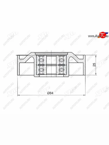 Ролик приводного ремня натяжной INFINITI FX35G35M35NISSAN ELGRANDSKYLINE (VQ25VQ35VK45) SAT ST-11927-AL500