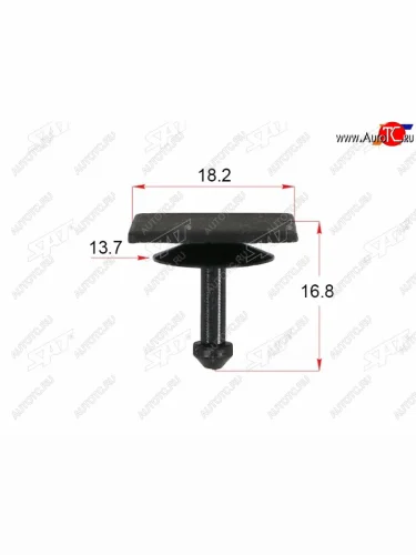 Клипса жабо SUBARU (1шт.) SAT ST-12-0002