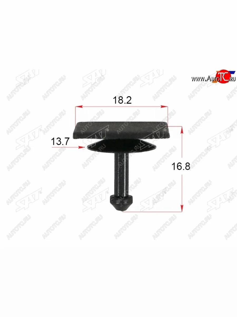 Клипса жабо SUBARU (1шт.) SAT ST-12-0002  в Самаре Самарской области