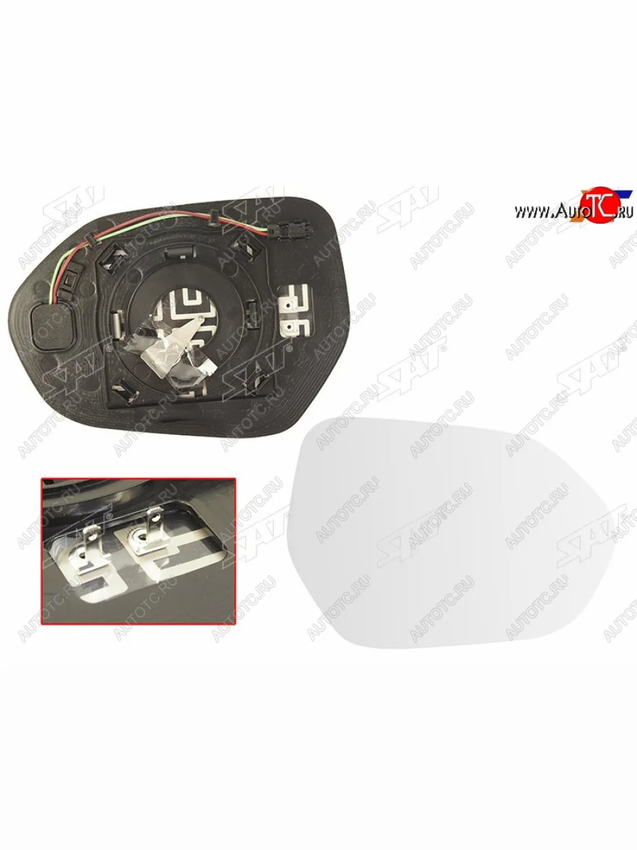 Правое полотно зеркала (обогрев сферическое, слепая зона) (Европа, РФ) SAT Toyota Camry XV70 дорестайлинг (2017-2021)  в Воронеже Воронежской области