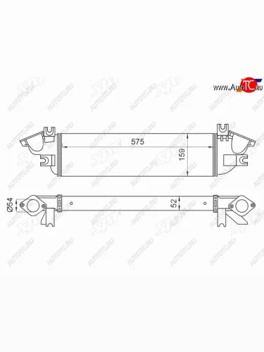 Интеркулер MITSUBISHI L200 15- 2.4D SAT ST-1530A161