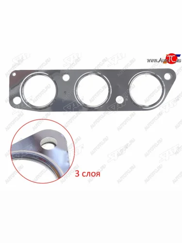 Прокладка выпускного коллектора MITSUBISHI OUTLANDERPAJEROMONTERO SPORT 6B31 3.0 V6 09- (LH=RH) SAT ST-1555A246