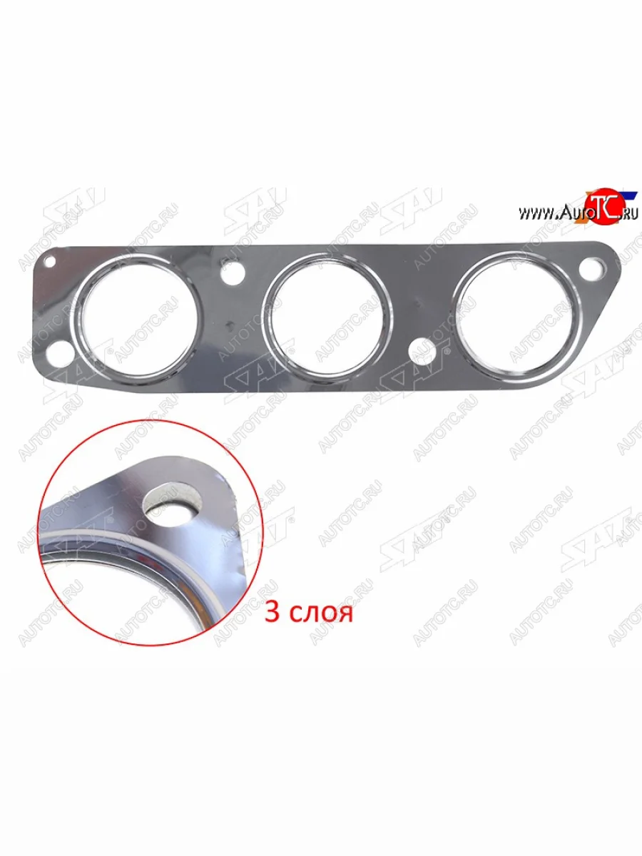 Прокладка выпускного коллектора MITSUBISHI OUTLANDERPAJEROMONTERO SPORT 6B31 3.0 V6 09- (LH=RH) SAT ST-1555A246  в Керчи Республика Крым