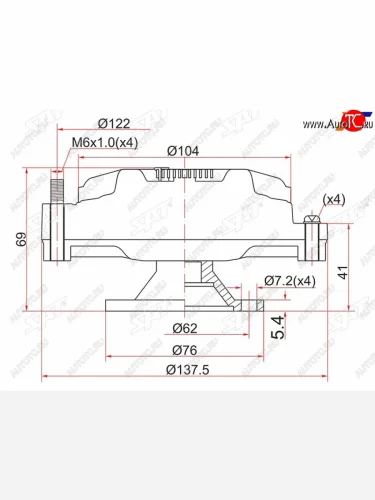 Вискомуфта TOYOTA TOWNACELITEACE 2-3С# 92- SAT ST-16210-64020