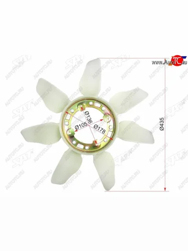 Крыльчатка вентилятора TOYOTA 1KZT#,1-2KDFTV,3CTE SAT ST-16361-67020