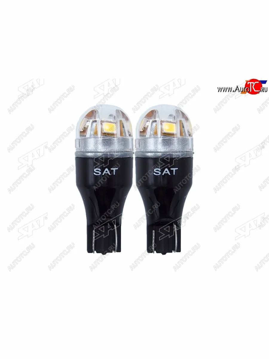 Лампа дополнительного освещения 12V W16W 1.4W150LM Canbus LED 6000-6500K, белая (Комплект 2 шт.) SAT ST-175-0058  в Самаре Самарской области