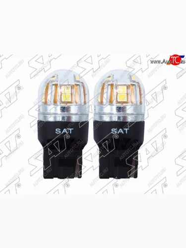 Лампа дополнительного освещения 12V W21W 2.8W320LM Canbus LED (Комплект 2 шт.) SAT ST-175-0060