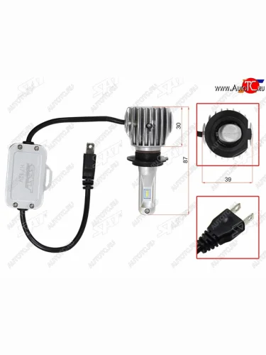 Комплект светодиодных ламп H7 20W1800LM Canbus LED SAT ST-175-0071