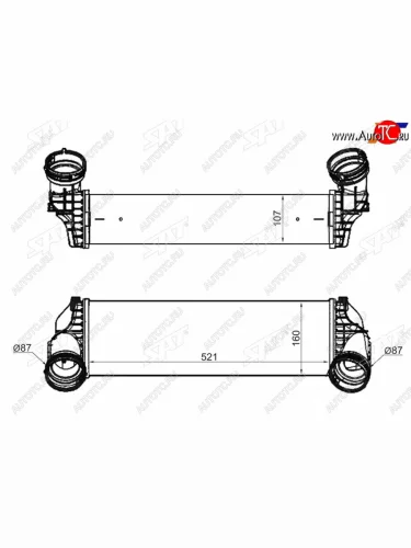 Интеркулер BMW X5X6 E70E71 07- SAT ST-17517533475